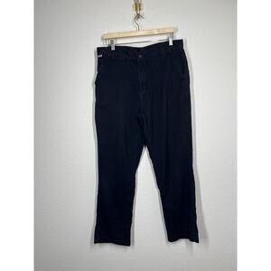 Carhartt Mens Relaxed Fit FR Pants 36x30 Navy Flame Resistant Hemmed
